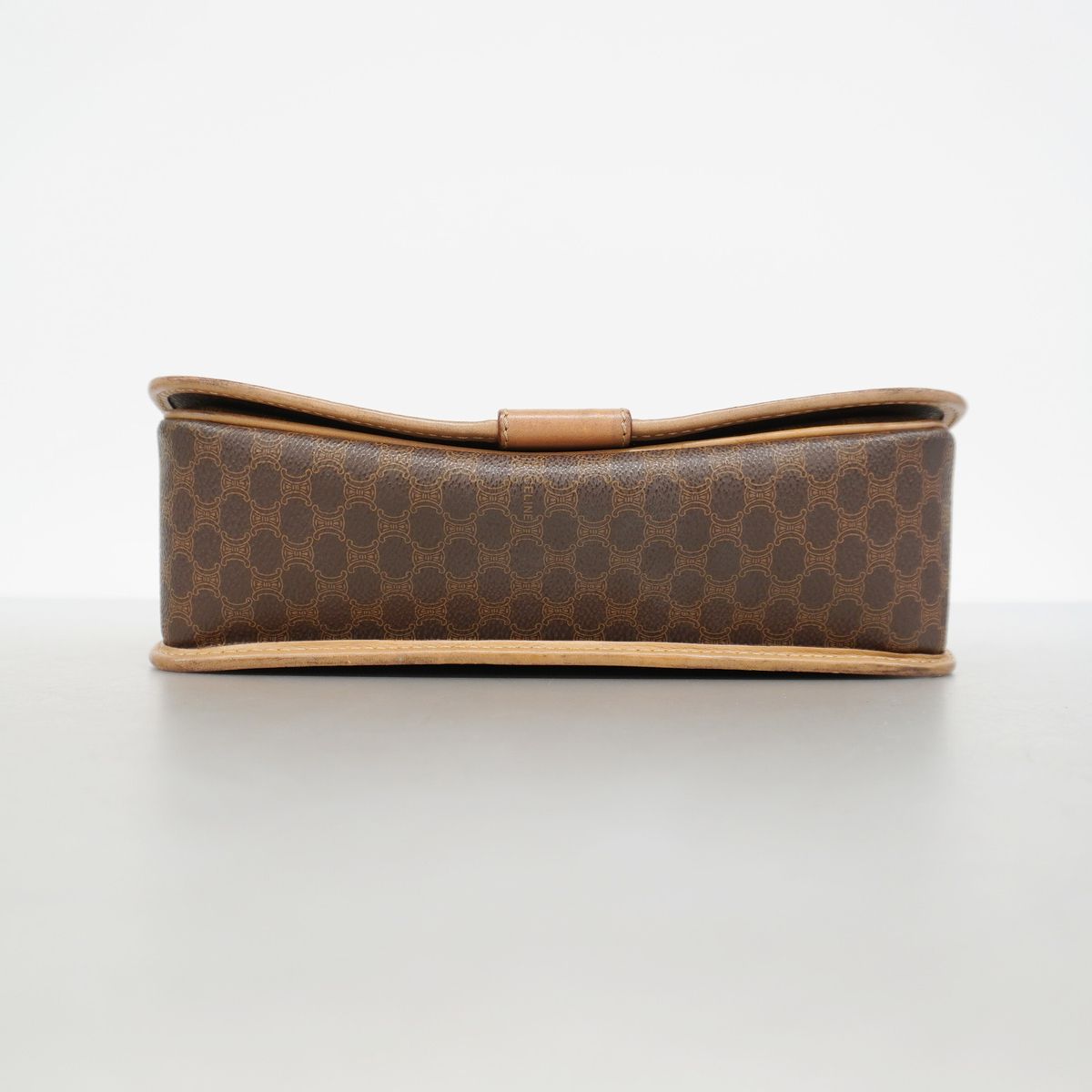 Celine Shoulder Bag Macadam Brown Gold — view 3
