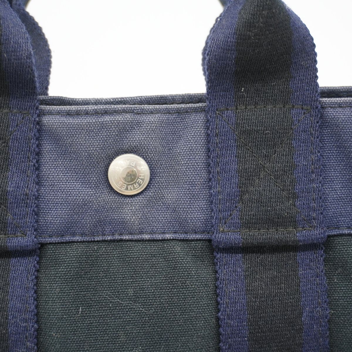 Hermes Tote Bag Fourre Tout PM Canvas Black Silver — view 7