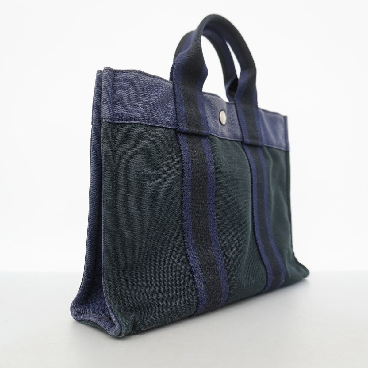 Hermes Tote Bag Fourre Tout PM Canvas Black Silver — view 2