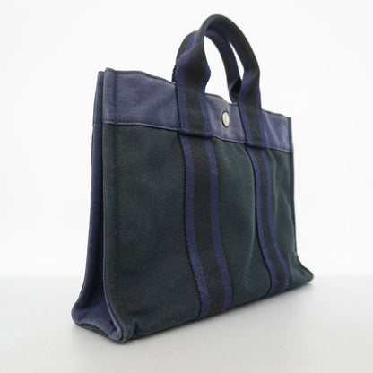 Hermes Tote Bag Fourre Tout PM Canvas Black Silver — view 2