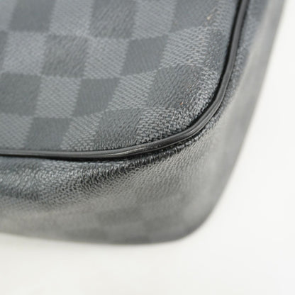 Louis Vuitton Shoulder Bag Damier Graphite District GM Black Gray — view 6