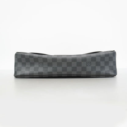 Louis Vuitton Shoulder Bag Damier Graphite District GM Black Gray — view 3