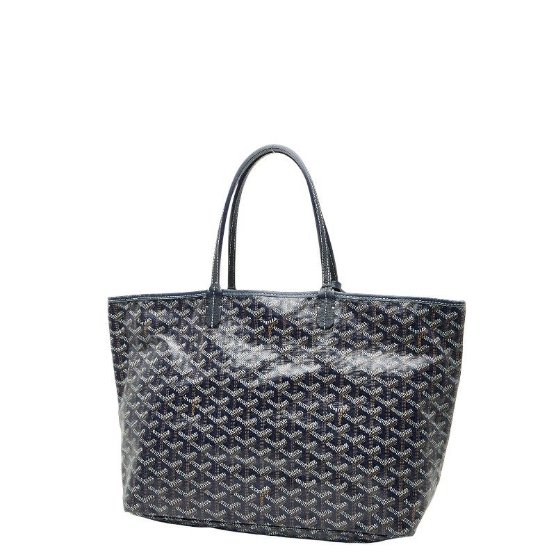 Goyard Saint Louis PM Tote Shoulder Bag Navy Leather — view 2