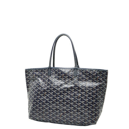 Goyard Saint Louis PM Tote Shoulder Bag Navy Leather — view 2