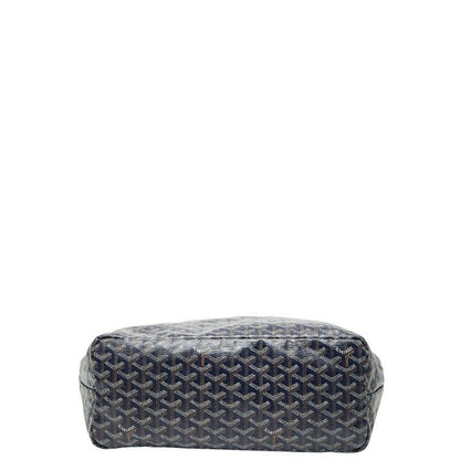 Goyard Saint Louis PM Tote Shoulder Bag Navy Leather — view 3