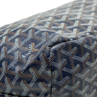 Goyard Saint Louis PM Tote Shoulder Bag Navy Leather — view 5