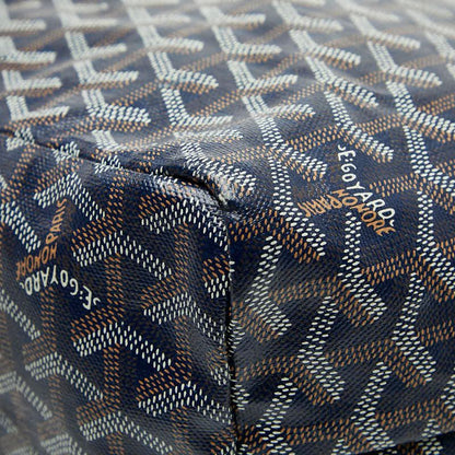 Goyard Saint Louis PM Tote Shoulder Bag Navy Leather — view 6