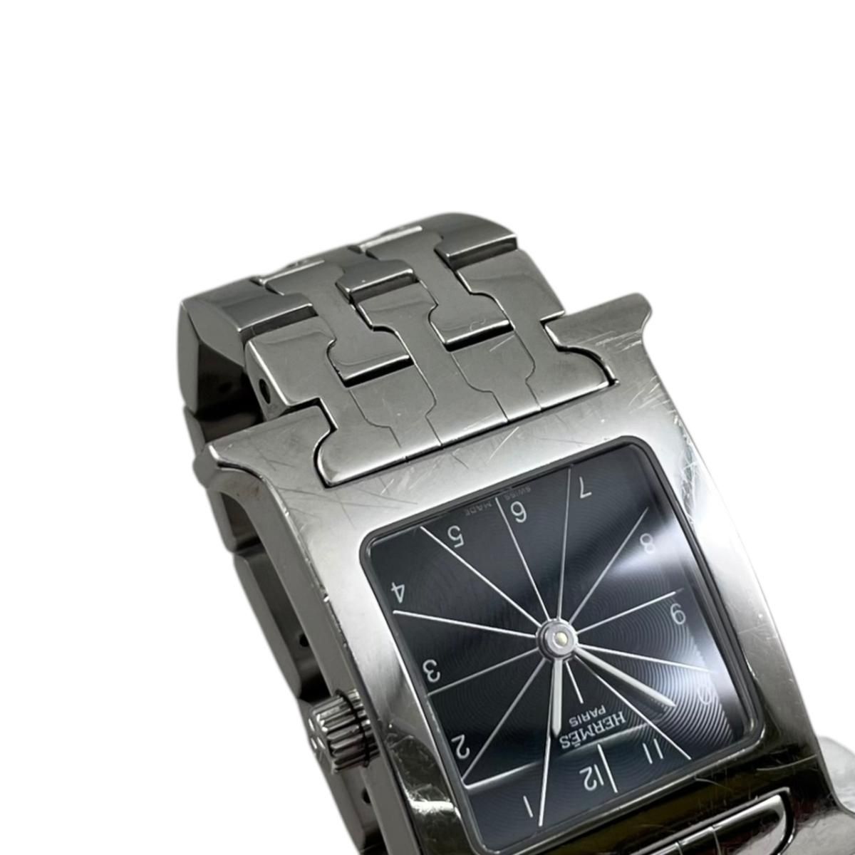 Hermes Watch Quartz Silver Black — view 6