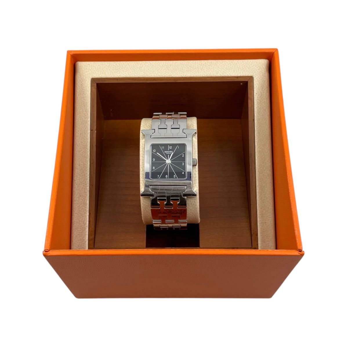 Hermes Watch Quartz Silver Black