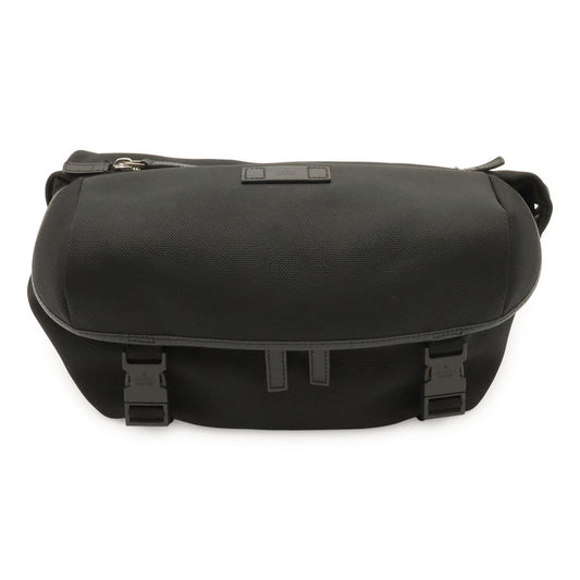 Gucci Sherry Line Belt Bag Crossbody Nylon Canvas Black Red Green