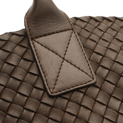 Bottega Veneta Intrechat Cabas MM Tote Leather 500 with Dark Brown Pouch Limited — view 4
