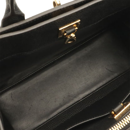 Louis Vuitton City Steamer PM 2-Way Shoulder Bag Leather Noir Black — view 6