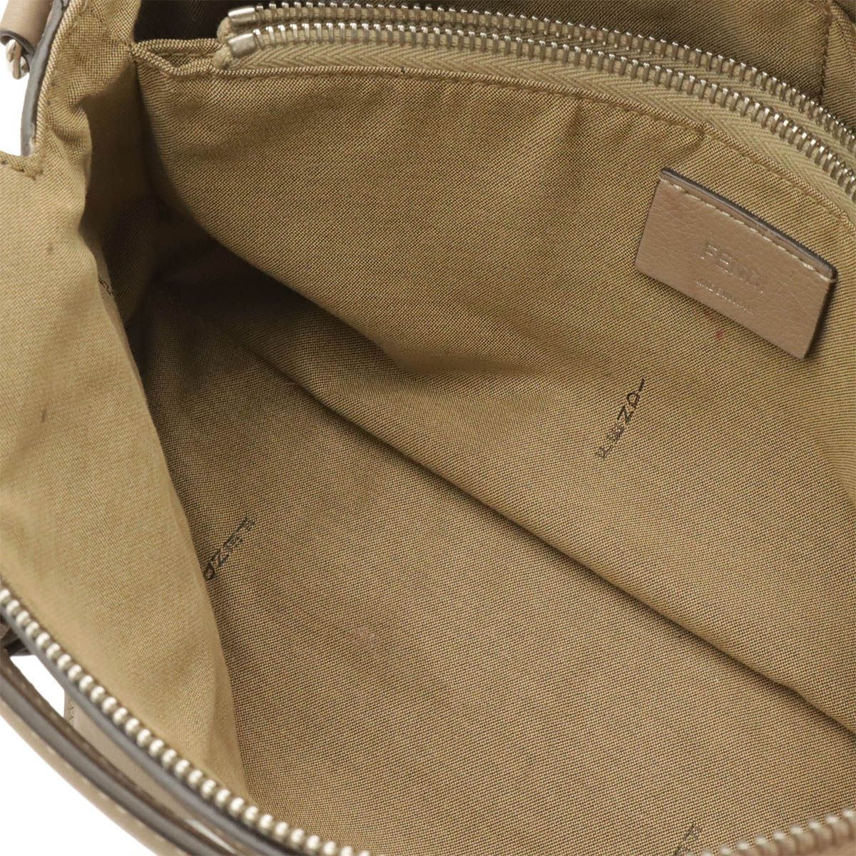 Fendi by the Way 2-Way Shoulder Bag Leather Gray Silver — view 7