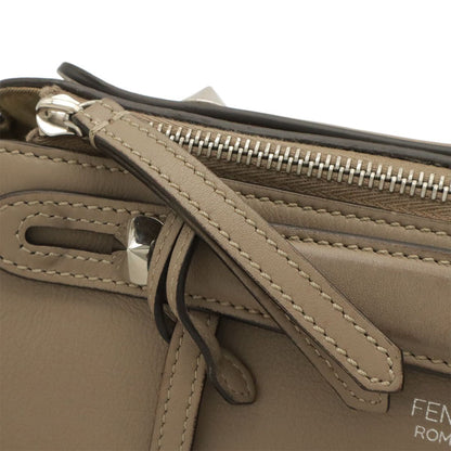 Fendi by the Way 2-Way Shoulder Bag Leather Gray Silver — view 6