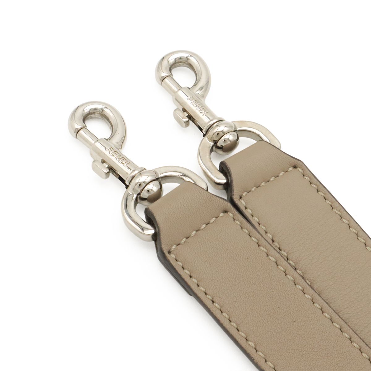Fendi by the Way 2-Way Shoulder Bag Leather Gray Silver — view 5