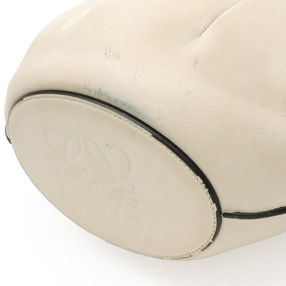 Loewe Shell Tote Small Shoulder Bag Leather Soft White Brown — view 3