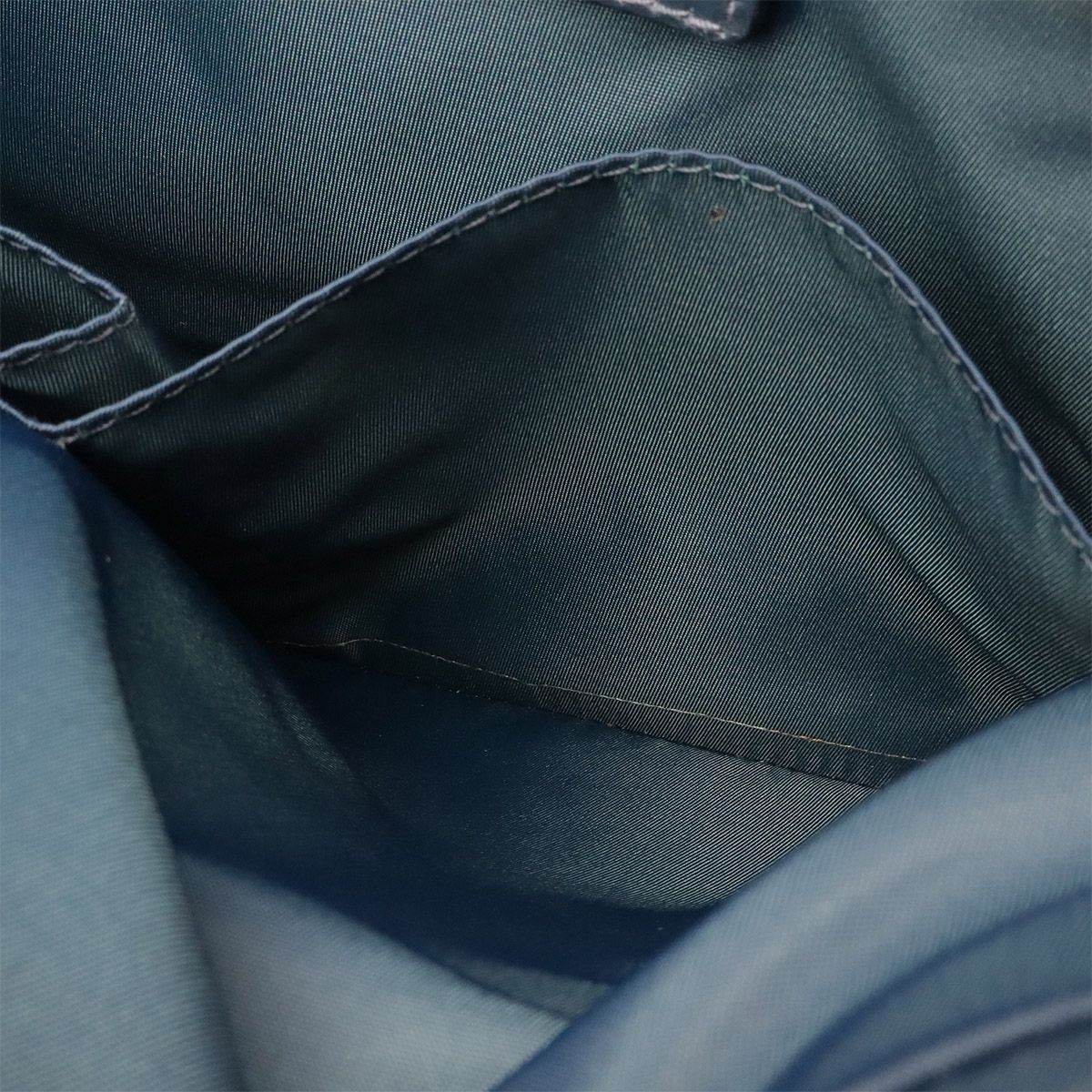 Dior Trotter Tote Bag Canvas Leather Navy Silver — view 8