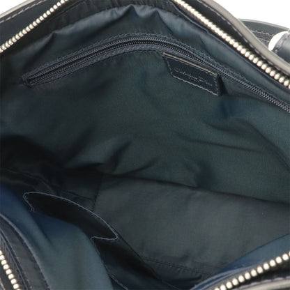 Dior Trotter Tote Bag Canvas Leather Navy Silver — view 7