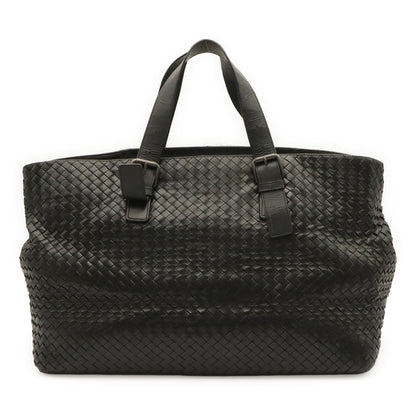 Bottega Veneta Intrecciato Tote Bag Large Travel Leather Black