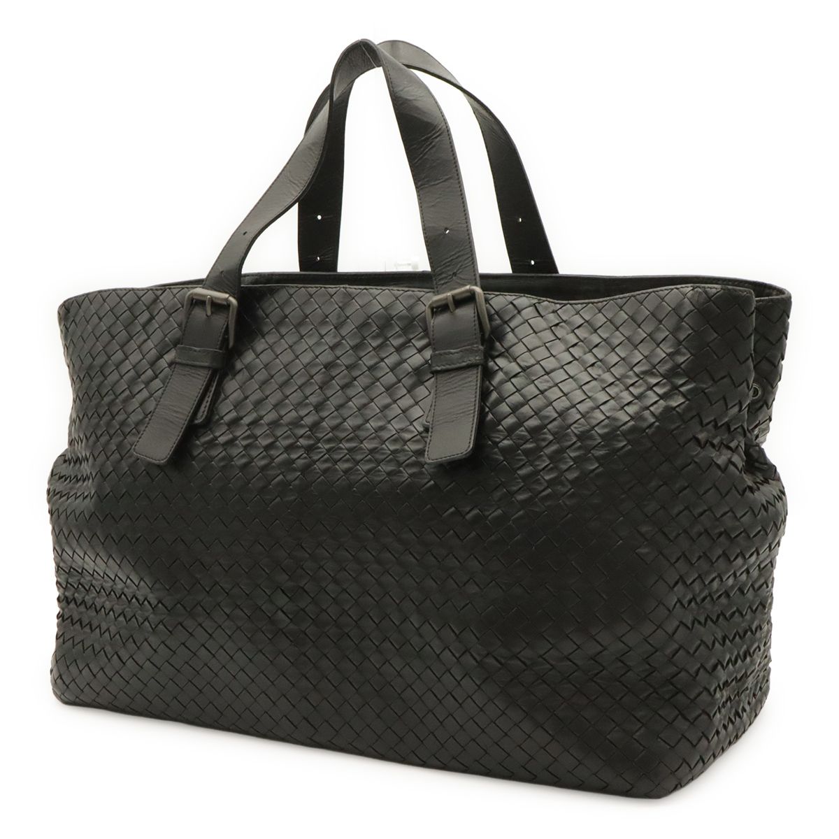 Bottega Veneta Intrecciato Tote Bag Large Travel Leather Black — view 2