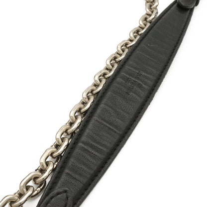 Louis Vuitton Maltage Chain Shoulder Bag Matelasse Pattern Leather Anthracite — view 4