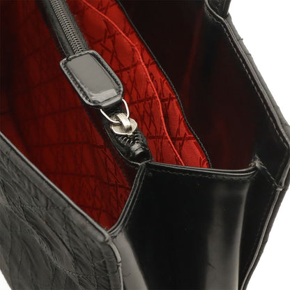 Dior Cannage Tote Bag Nylon Leather Black Silver — view 7