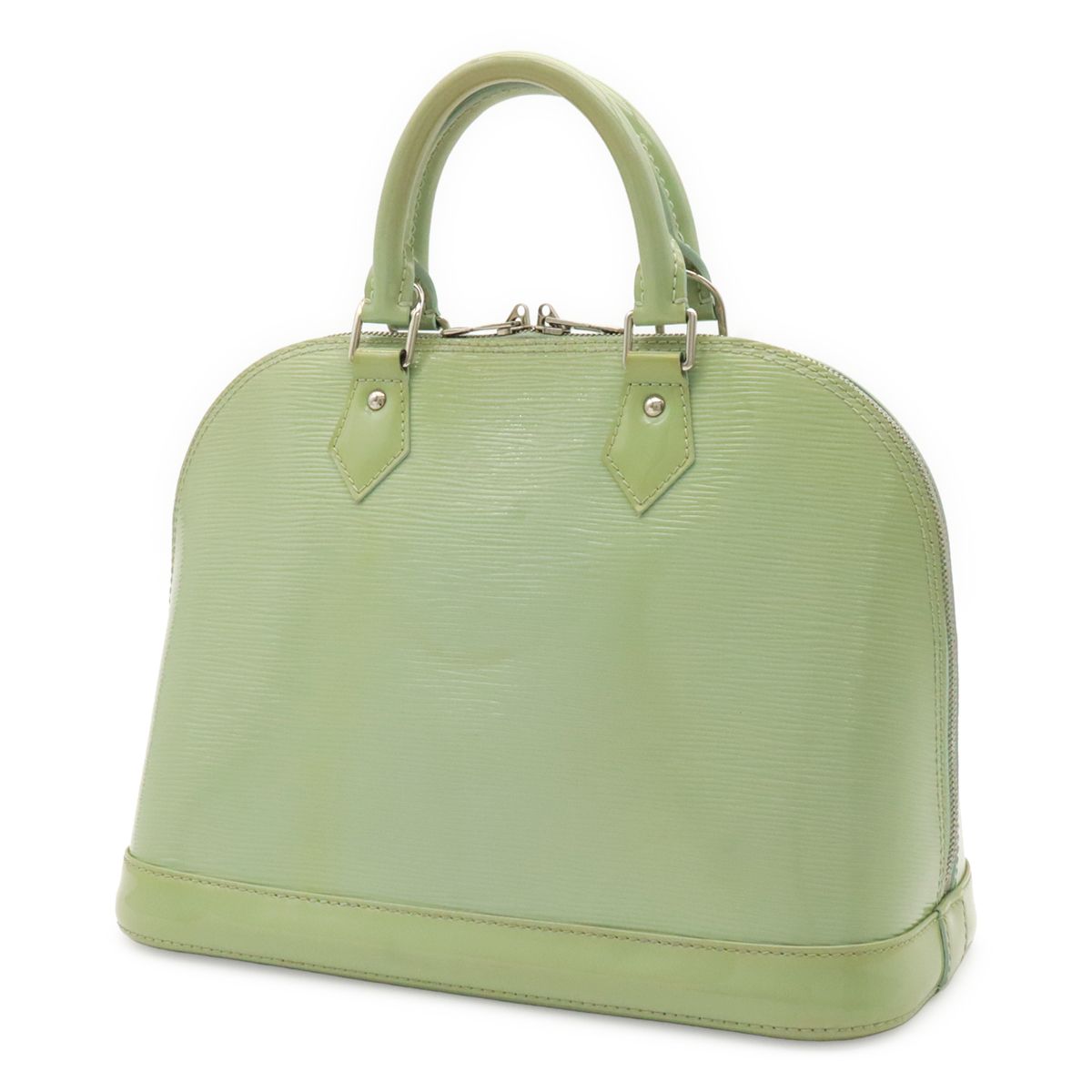 Louis Vuitton Epi Electric Alma PM Handbag Almande Mint Green Silver — view 2