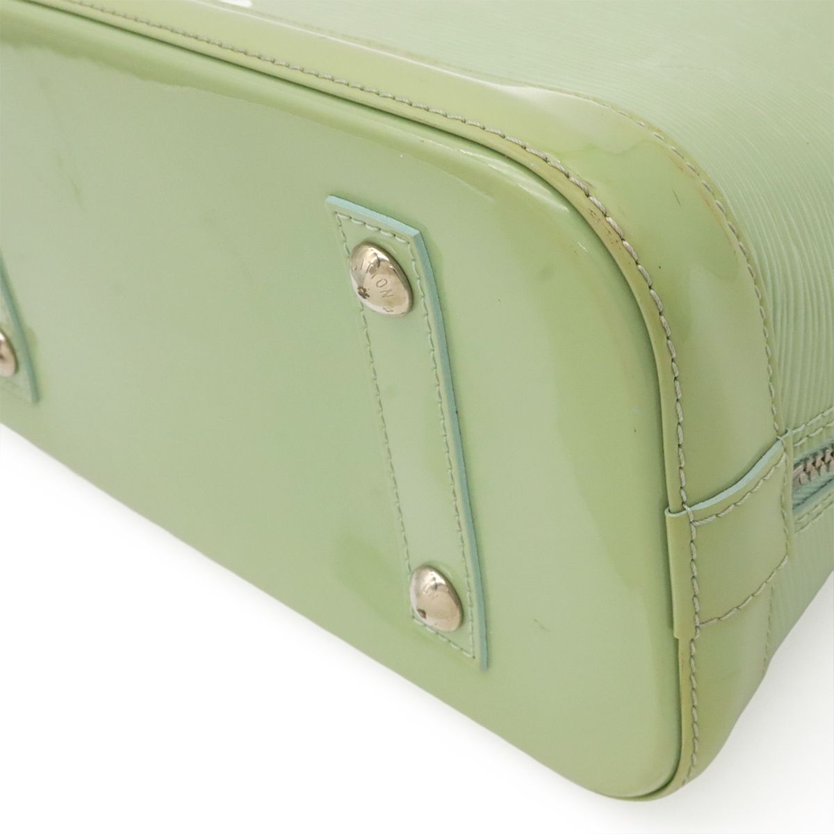 Louis Vuitton Epi Electric Alma PM Handbag Almande Mint Green Silver — view 3