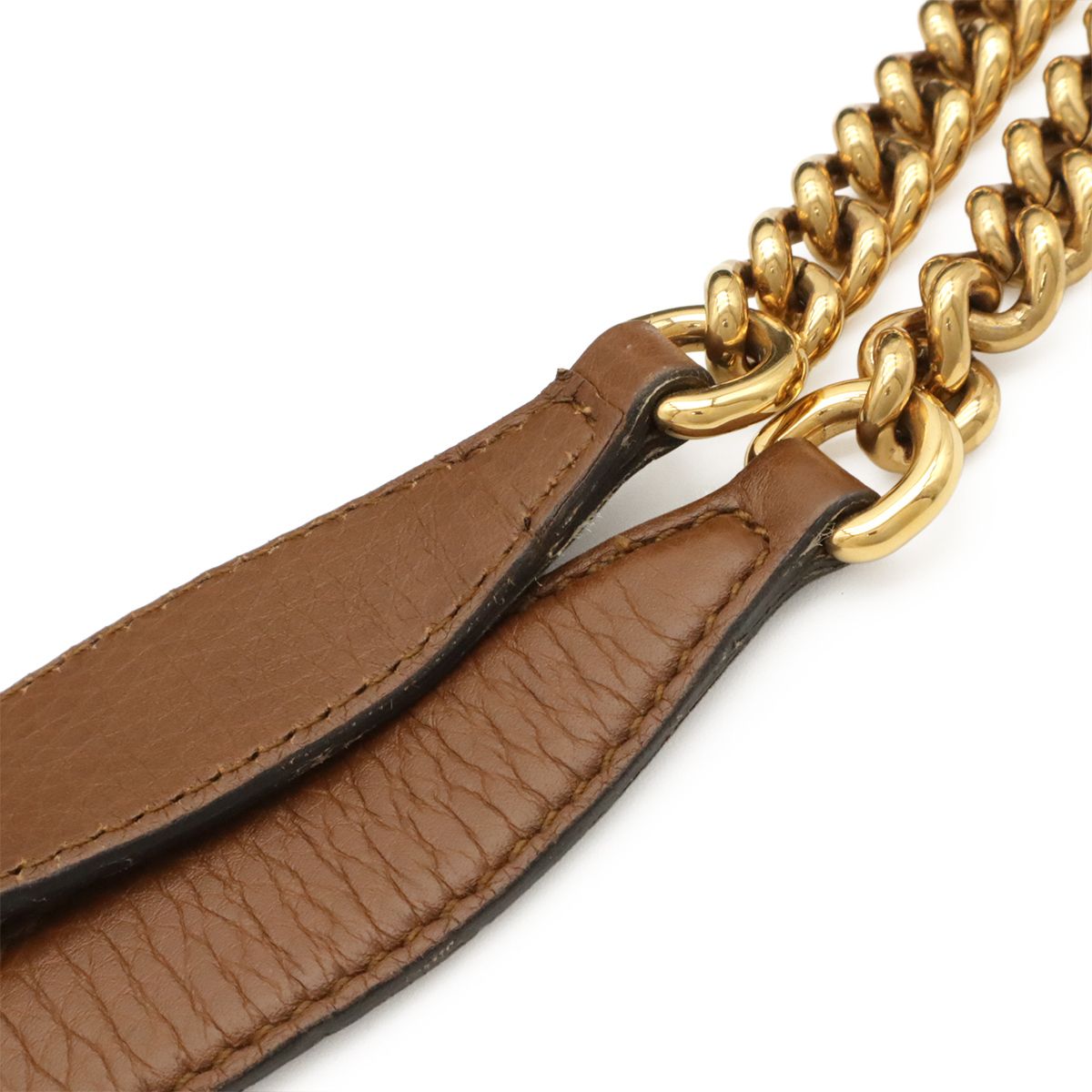 Gucci Soho Interlocking G Logo Chain Tote Shoulder Bag Denim Leather Light Blue — view 5