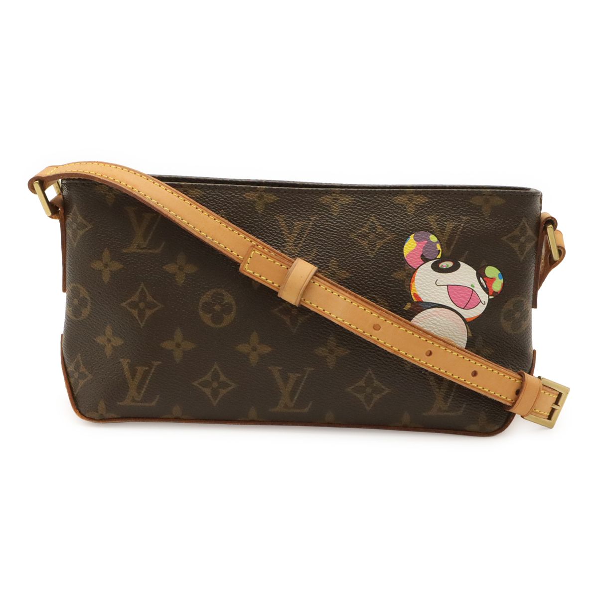 Louis Vuitton Monogram Panda Trotter Shoulder Bag Pochette Crossbody Takashi