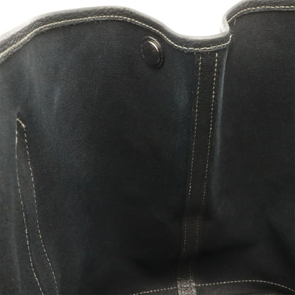 Hermes Garden Party PM Tote Shoulder Bag Toile Officier Canvas Black — view 6