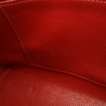 Hermes Berline PM Shoulder Bag Togo Leather Rouge Vif Silver — view 7