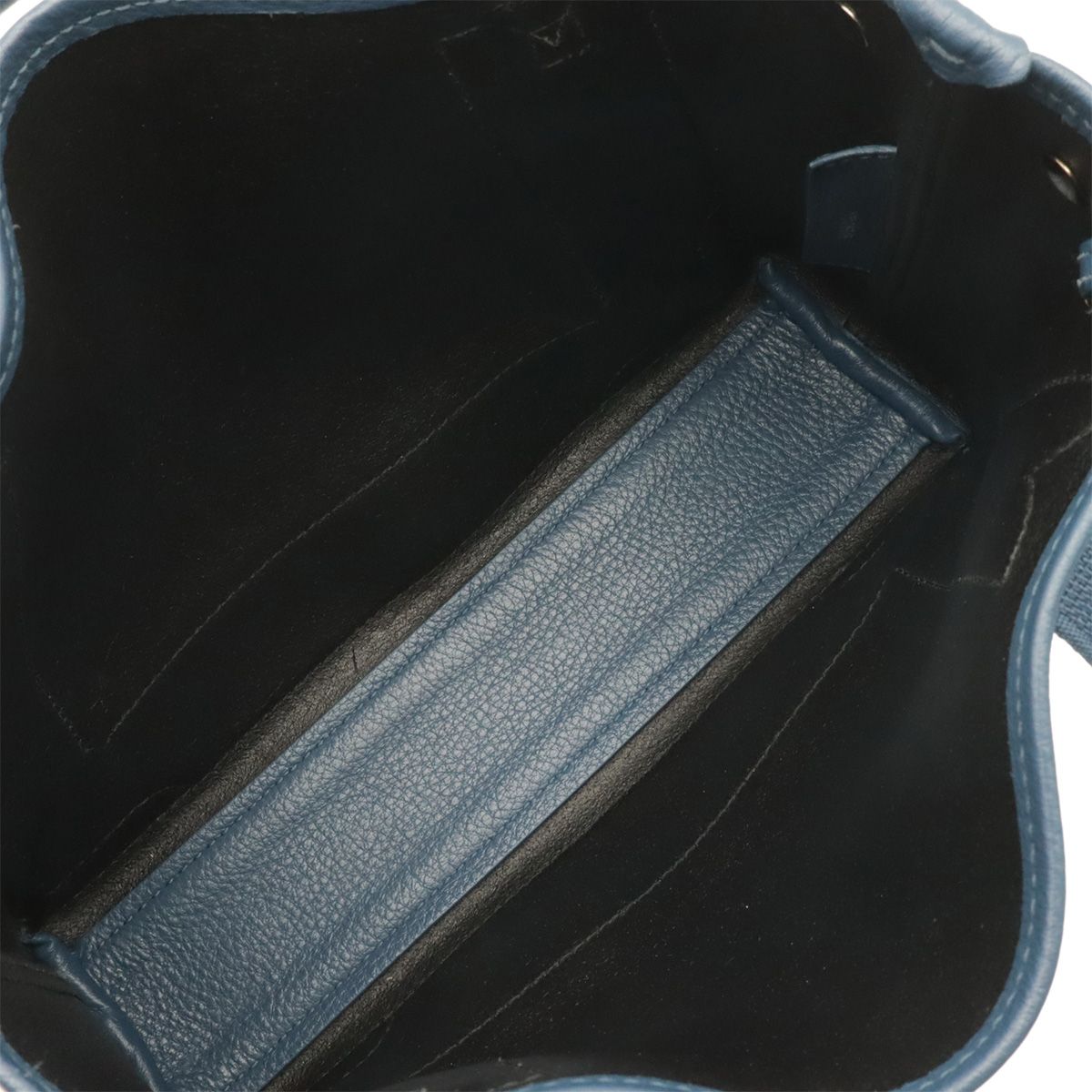 Balenciaga Navy Cabas XS Logo Tote Bag Leather Sapphire Blue — view 6