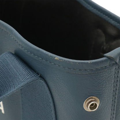 Balenciaga Navy Cabas XS Logo Tote Bag Leather Sapphire Blue — view 4