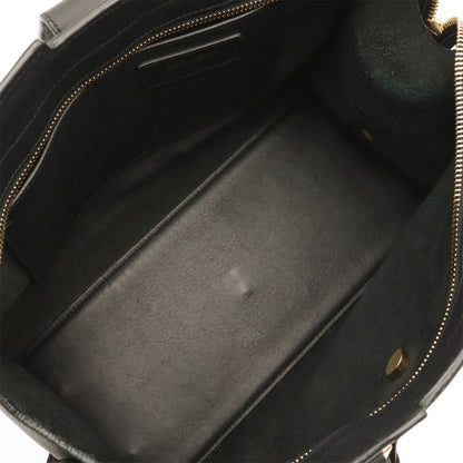 Saint Laurent Paris YSL Line Petit Cabas 2-Way Shoulder Bag Leather Black — view 7