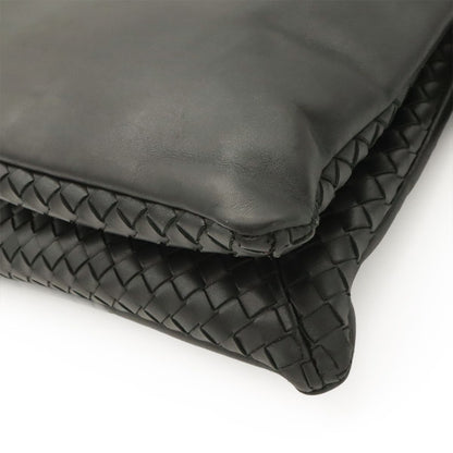 Bottega Veneta Intrecciato Shoulder Bag Crossbody Leather Black — view 3