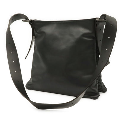 Bottega Veneta Intrecciato Shoulder Bag Crossbody Leather Black — view 2