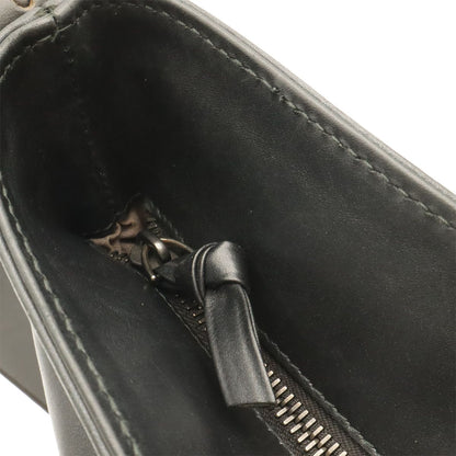 Bottega Veneta Intrecciato Shoulder Bag Crossbody Leather Black — view 6