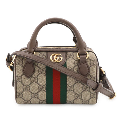 Gucci Ophidia GG Supreme Super Mini Bag Mini 2-Way Beige