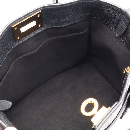 Louis Vuitton Monogram on My Side PM 2-Way Shoulder Bag Leather Noir Black — view 8