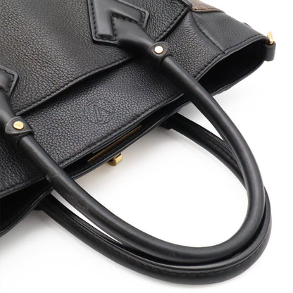 Louis Vuitton Monogram on My Side PM 2-Way Shoulder Bag Leather Noir Black — view 4