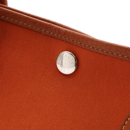 Hermes Garden Party TPM Tote 2-Way Shoulder Bag Toile Officier Buffalo Orange — view 7