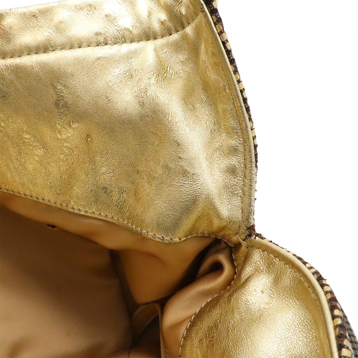 Chanel Hollywood Hobo Shoulder Bag Gradient Sequin Leather Gold Black — view 8