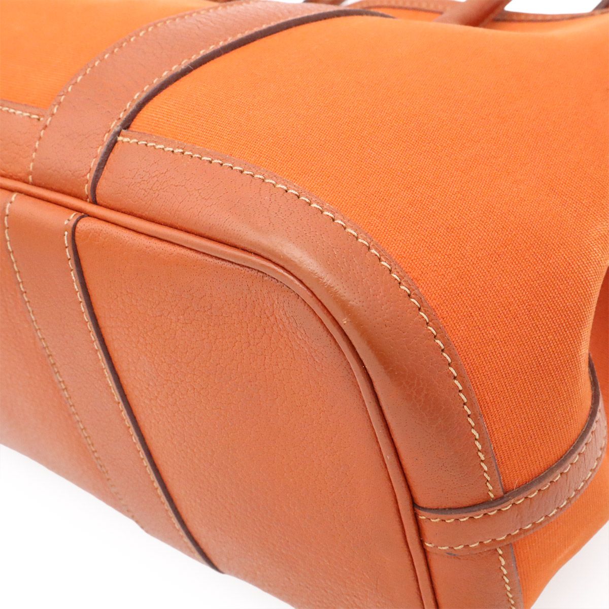 Hermes Garden Party TPM Tote 2-Way Shoulder Bag Toile Officier Buffalo Orange — view 3