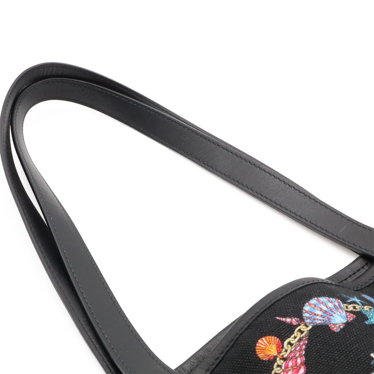 Versace Coral Theater la Medusa Tote Bag Canvas Black Multicolor Pop Up Limited — view 5