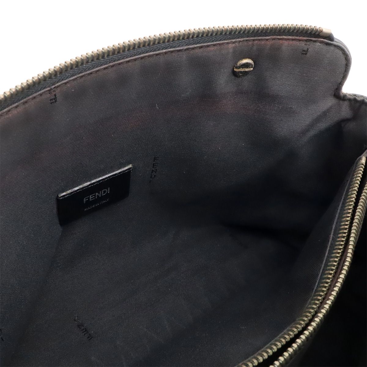 Fendi by the Way 2-Way Shoulder Bag Leather Black Silver — view 7