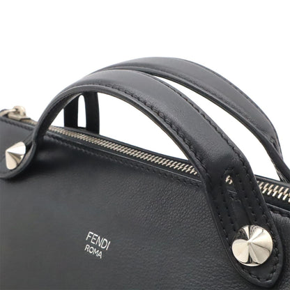 Fendi by the Way 2-Way Shoulder Bag Leather Black Silver — view 4