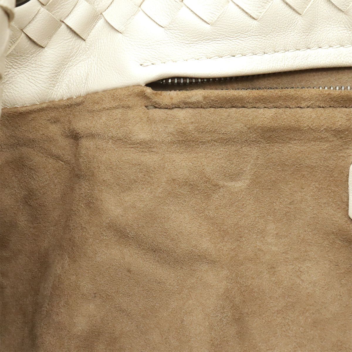 Bottega Veneta Intrecciato Garda Tote Shoulder Bag Leather Ivory — view 7