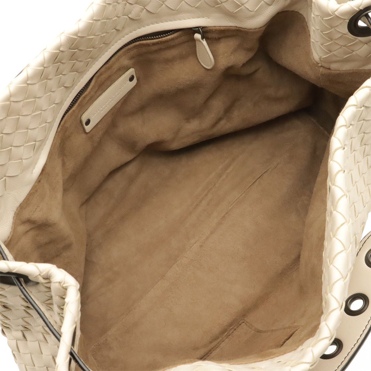 Bottega Veneta Intrecciato Garda Tote Shoulder Bag Leather Ivory — view 6
