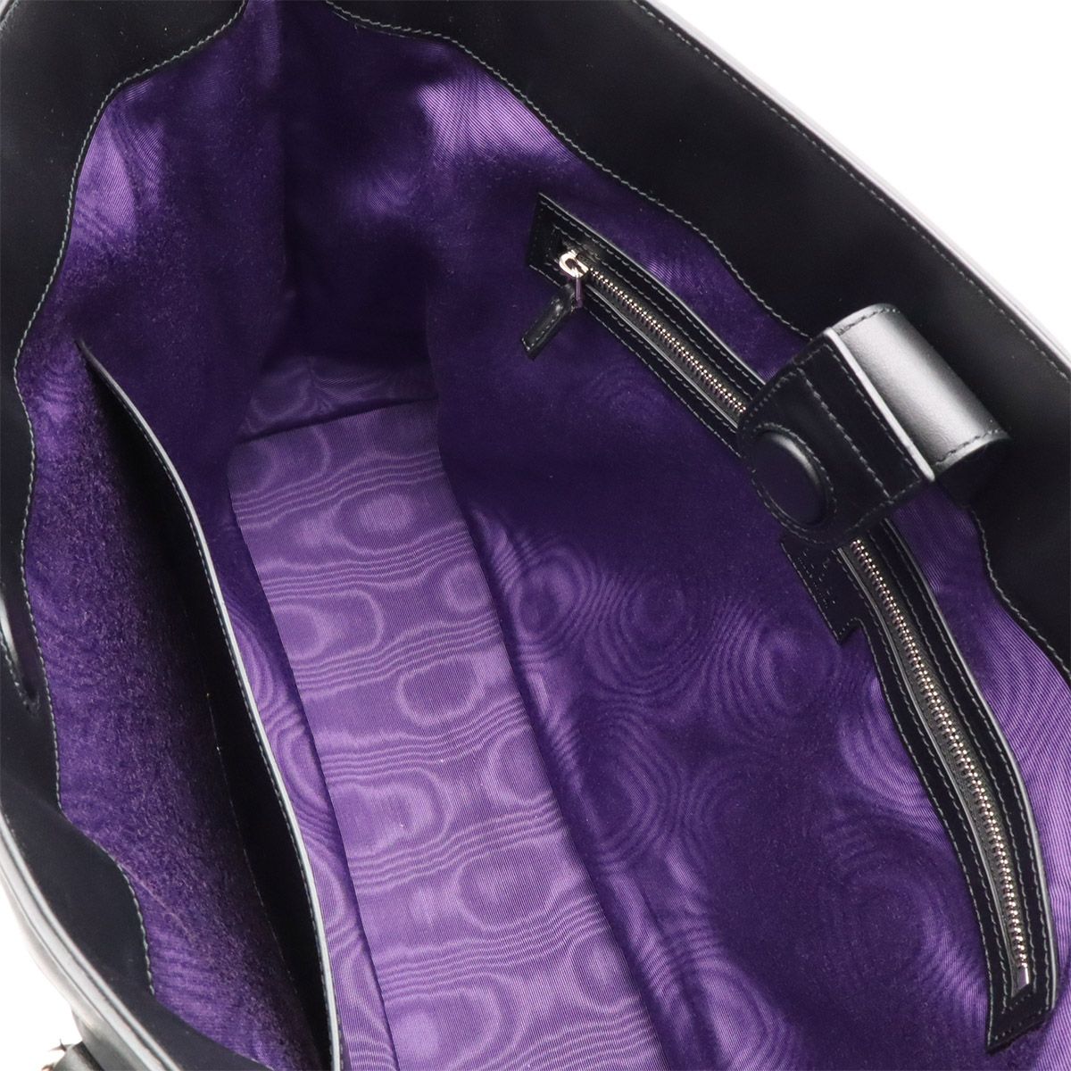 Gucci GG Matelasse Tote Large Shoulder Bag Nylon Leather Black — view 7